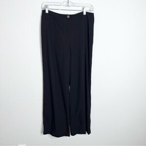 Armani Collezioni Pants Women’s size 8 Italy Palazzo Black Wide Leg Wool HH